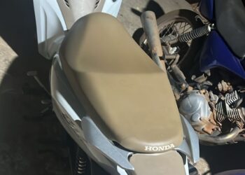 Moto furtada é recuperada horas após o crime e polícia investiga
