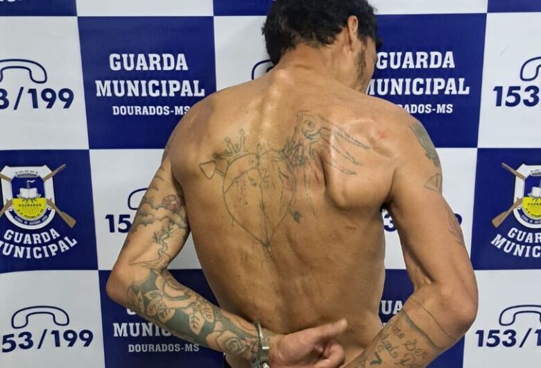 Suspeito danifica câmera de vizinho e tenta se esconder da polícia