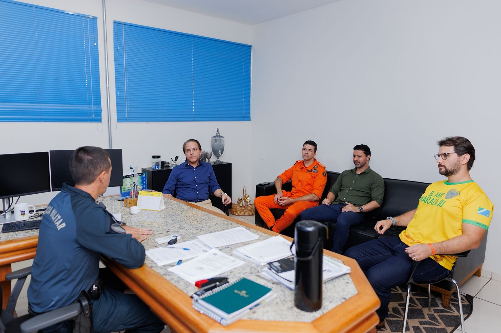 Coronel David articula melhorias para segurança pública durante agenda em Maracaju