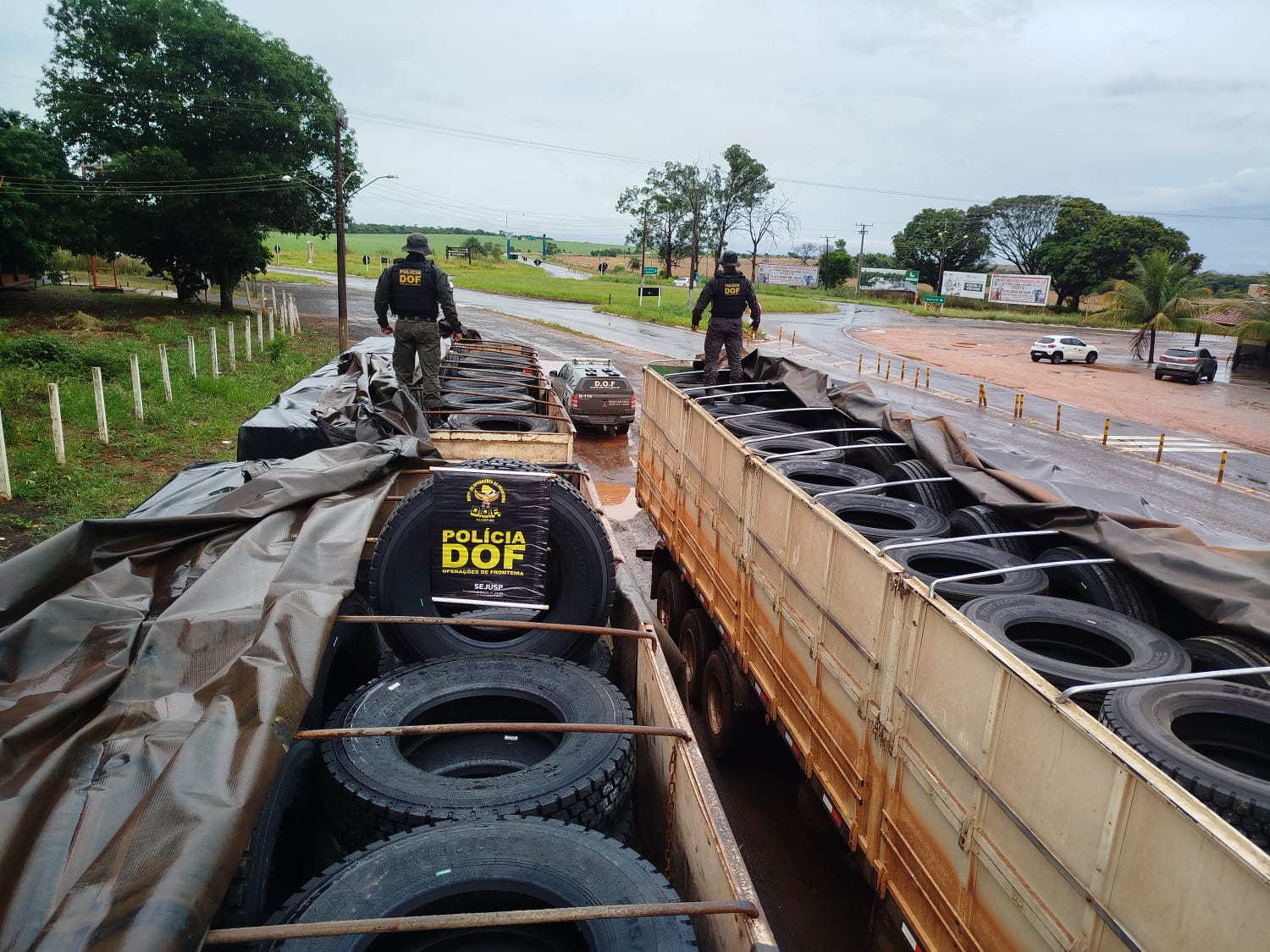 Dupla é presa durante bloqueio policial na MS-164