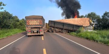 Delegado salva motorista preso em carreta em chamas na BR-262