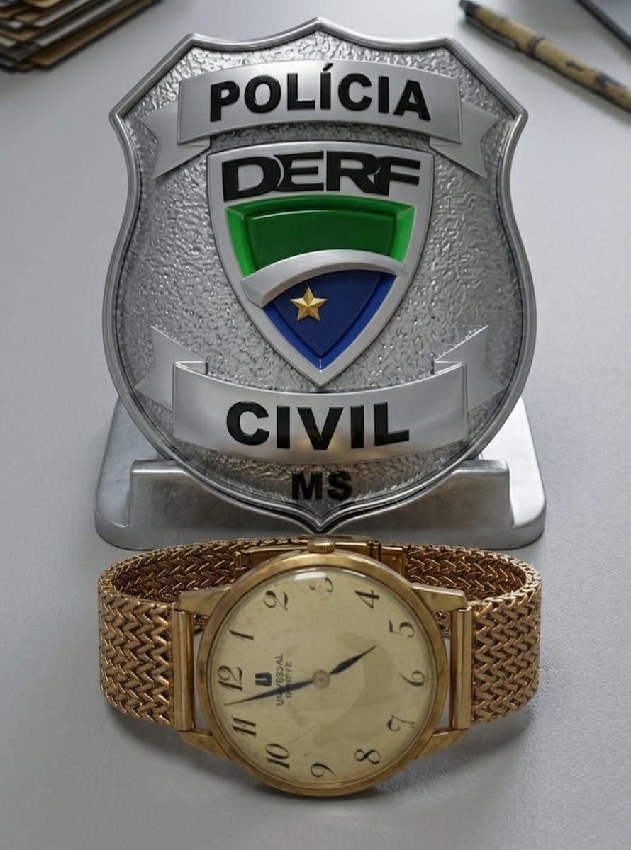 Jardineiro furta relógio avaliado em R$ 60 mil e é preso menos de 24 horas depois do crime