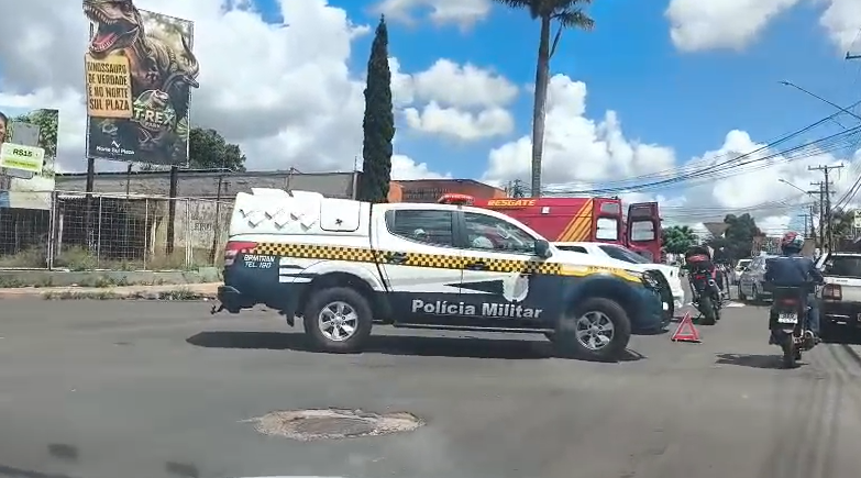 Acidente deixa motorista preso nas ferragens na Brilhante