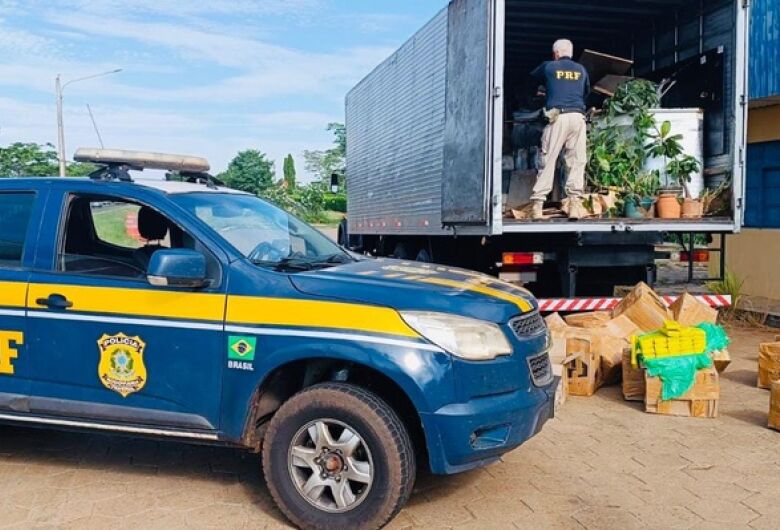 Caminhão carregado com mais de 1,5 tonelada de maconha é interceptado pela PRF