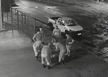 Ação rápida dos bombeiros salva bebê engasgado