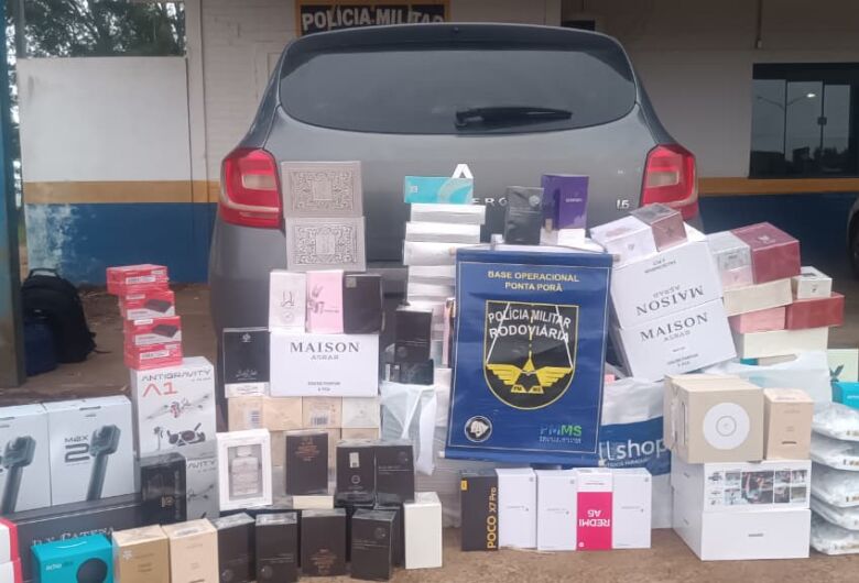 Polícia apreende veículos com mais de R$ 200 mil em produtos importados irregularmente