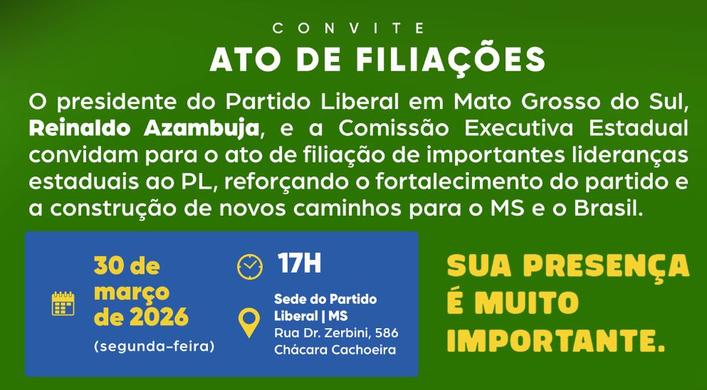 PL realiza ato de filiações com lideranças políticas em Campo Grande