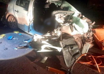 Tragédia na BR-262: acidente entre carro e carreta deixa três mortos perto de Corumbá