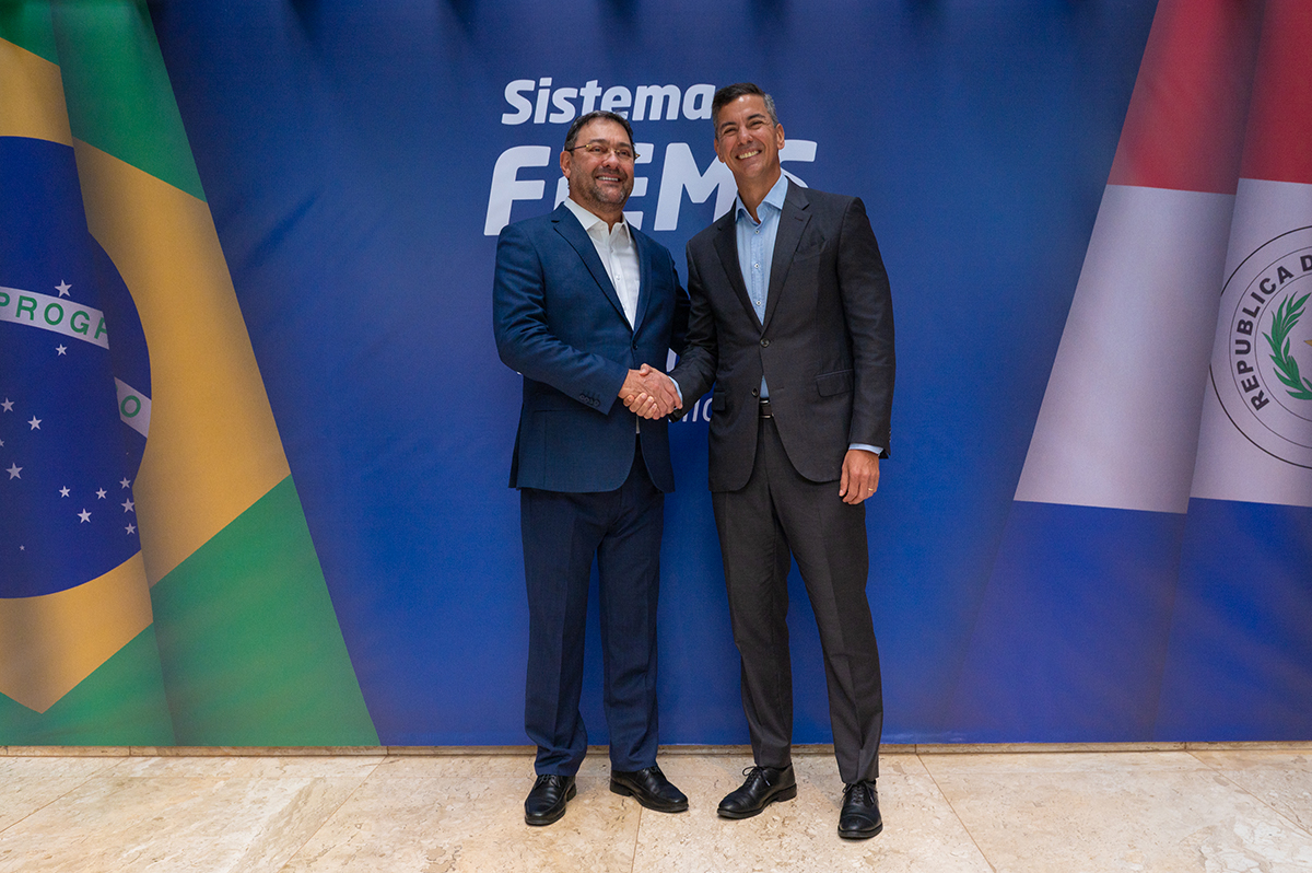 Longen recebe presidente do Paraguai para integração empresarial entre os dois países