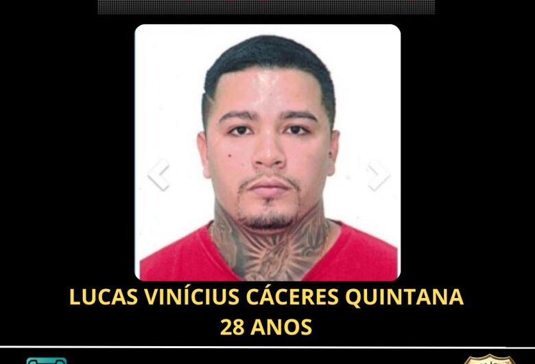 Polícia divulga foto de foragido investigado por tráfico e tentativa de homicídio