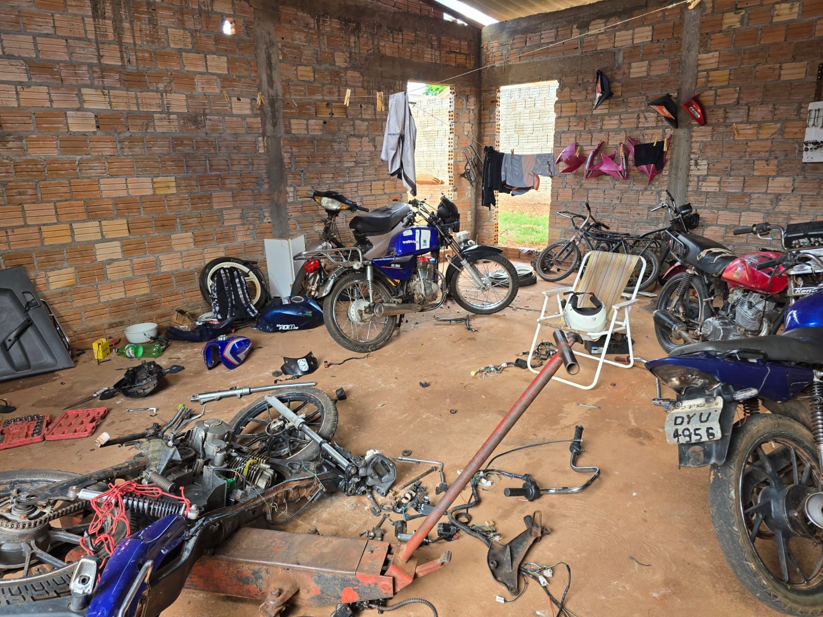 Grupo envolvido em furto e adulteração de motocicleta é identificado