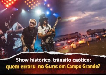 Show histórico, trânsito caótico: quem errou no Guns em Campo Grande?