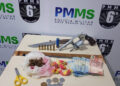 Homem é preso com arma raspada e drogas