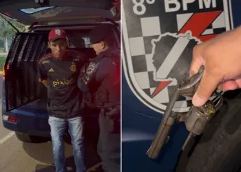 Armado e com revólver raspado, homem é preso após denúncia anônima