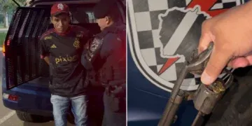 Armado com revólver raspado, homem é preso após denúncia anônima
