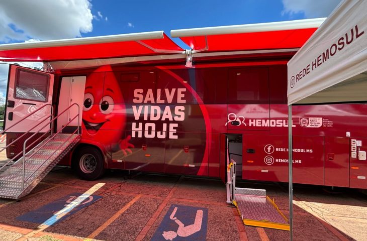 Hemosul Móvel leva coleta de sangue ao interior e divulga agenda de abril em MS