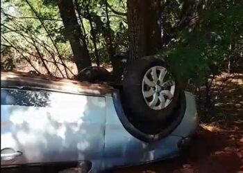 Idosa morre após carro capotar em acidente na MS-164