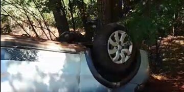 Idosa morre após carro capotar em acidente na MS-164