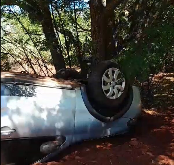 Idosa morre após carro capotar em acidente na MS-164