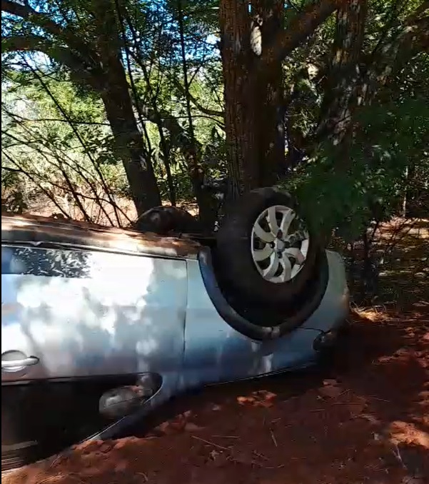 Idosa morre após carro capotar em acidente na MS-164