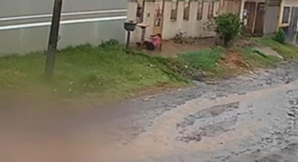 Vídeo: baleada, mulher pula muro para fugir de PM da reserva após tentativa de feminicídio