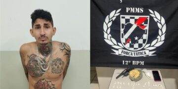 Suspeito de matar desafeto com tiro na cabeça é preso com arma e drogas em zona rural