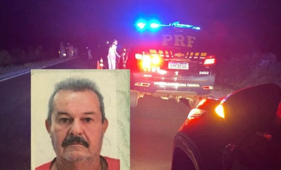 Idoso morre após cair de moto na BR-060, próximo a Jardim