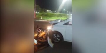 Motociclista morre após invadir contramão e bater de frente com carro em Campo Grande