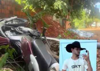 Após atingir meio-fio, motociclista bate contra árvore e morre