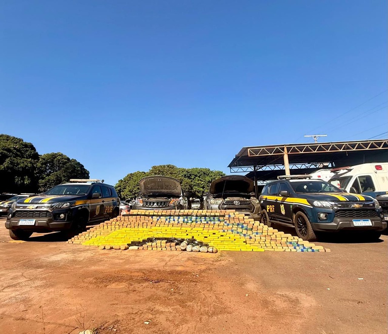 PRF apreende mais de meia tonelada de cocaína após perseguição em Campo Grande