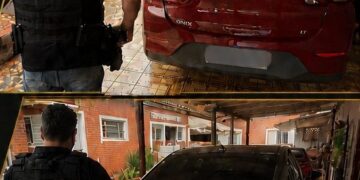 Veículos clonados são encontrados escondidos em casa durante operação