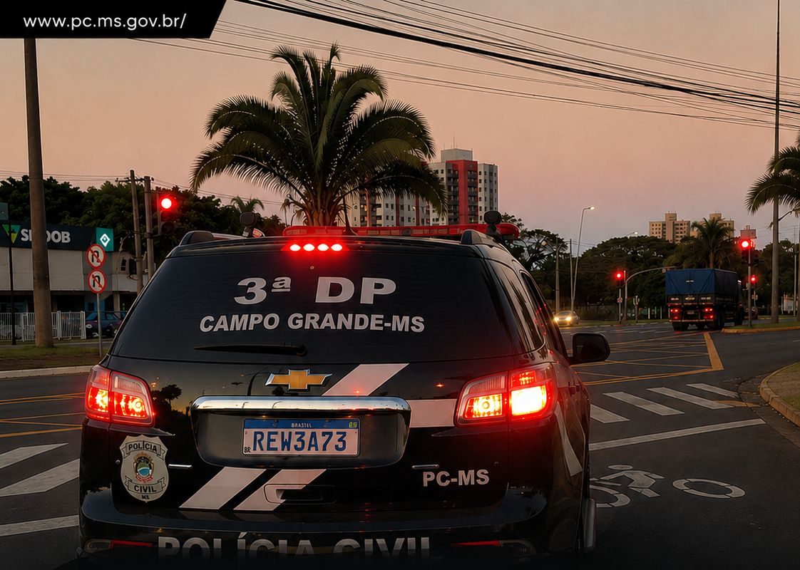 Homem é preso após arrombar escritório e furtar celulares e drone em Campo Grande