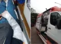 Acidente deixa motociclista com fratura no punho