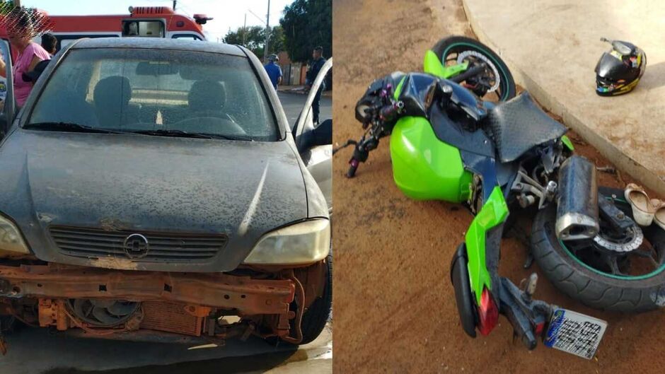 Motociclista tem perna amputada após grave acidente