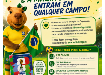 Campanha arrecada doações para levar álbuns e figurinhas da Copa a crianças internadas no Humap Campanha arrecada doações para levar álbuns e figurinhas da Copa a crianças internadas no Humap