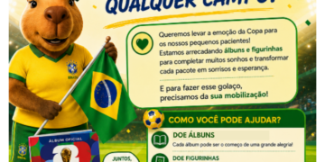 Campanha arrecada doações para levar álbuns e figurinhas da Copa a crianças internadas no Humap