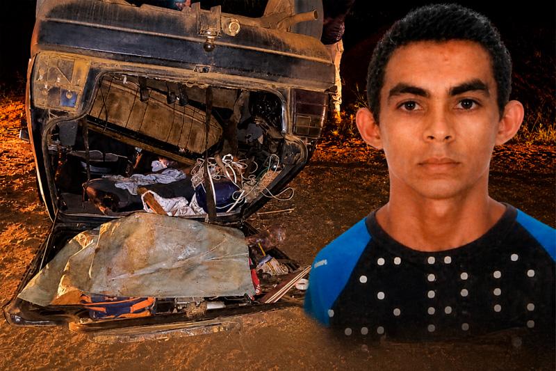 Trabalhador rural morre após capotamento em estrada vicinal