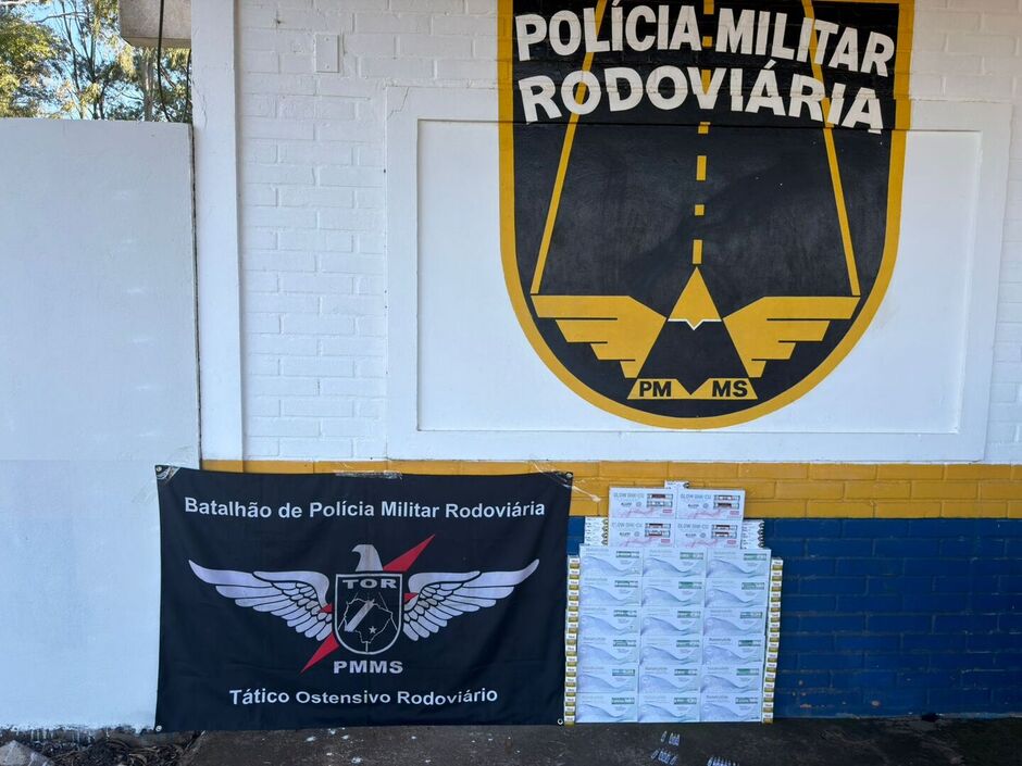 Homem é preso com carga de medicamentos ilegais avaliada em R$ 215 mil na MS-164