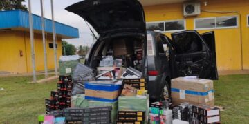 PRF intercepta cargas ilegais com iPhones, cigarros eletrônicos e simulacros em MS