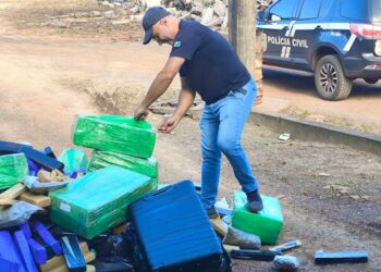 Mais de 1,4 tonelada de drogas é destruída em incineração na fronteira