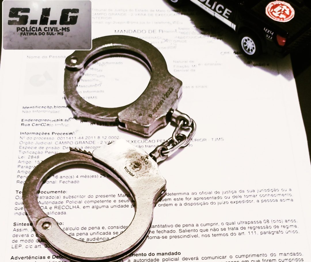 Condenado por roubo e furto é preso para cumprir mais de 16 anos em regime fechado
