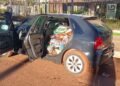 Casal é preso com carro carregado de cobre e placa adulterada após tentativa de fuga