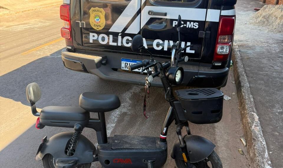Jovem é preso após furtar bicicleta elétrica