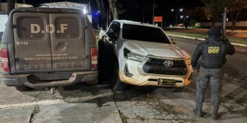 Homem é preso com caminhonete adulterada durante bloqueio na fronteira