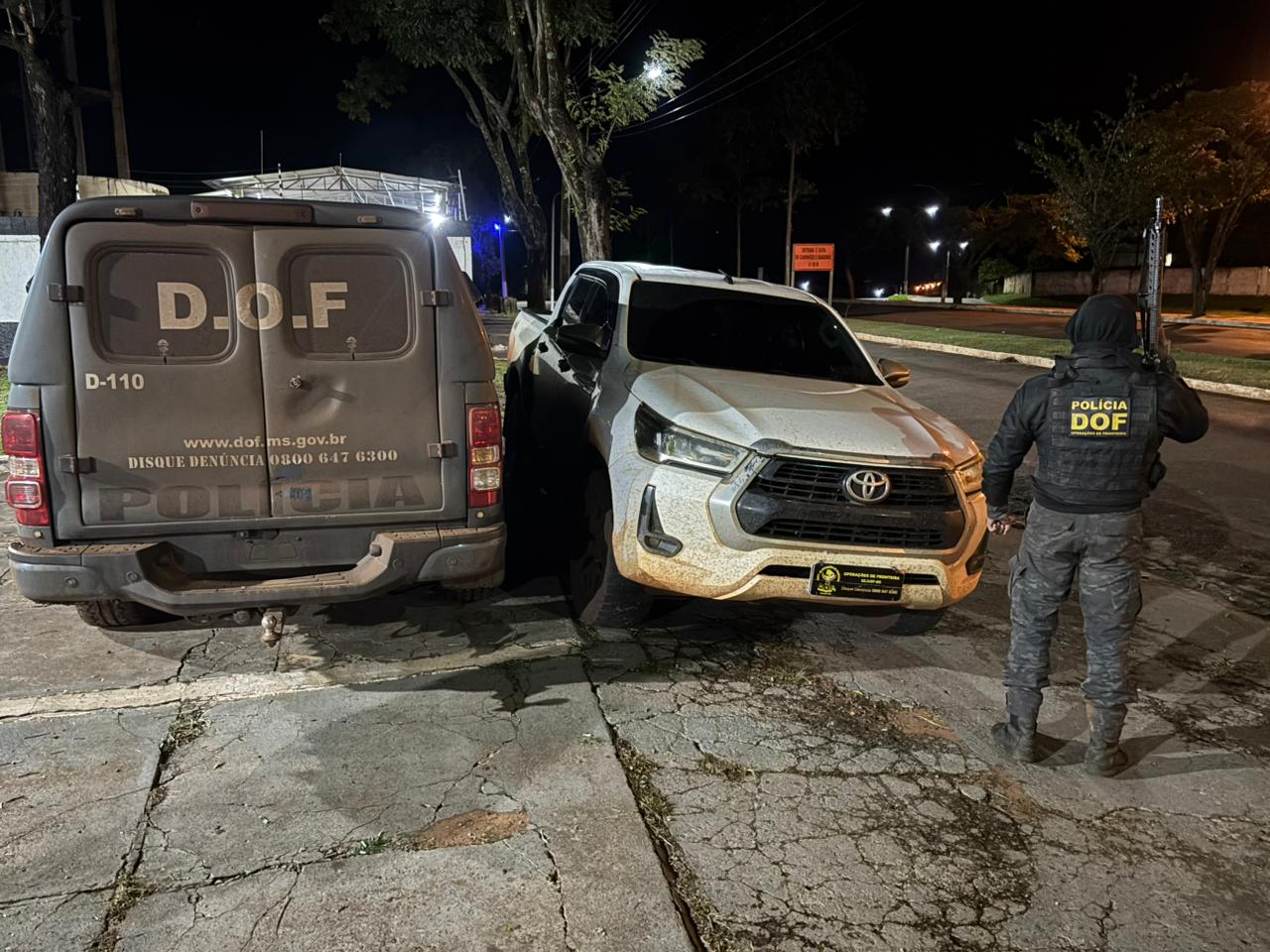 Homem é preso com caminhonete adulterada durante bloqueio na fronteira