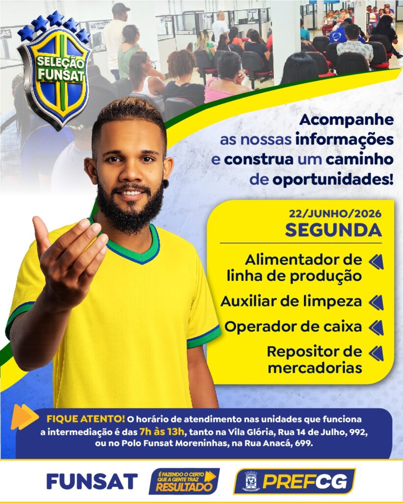 Semana abre com 944 vagas e cursos gratuitos na Funsat Semana abre com 944 vagas e cursos gratuitos na Funsat