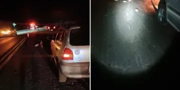 Motociclista sofre fraturas nas pernas após acidente na BR-376