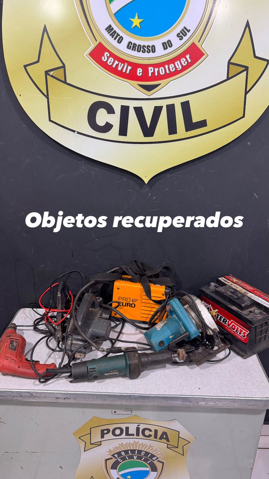 Suspeito de série de furtos é preso junto a receptador durante operação policial