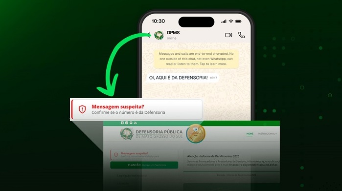 Defensoria cria ferramenta para verificar contatos oficiais e evitar golpes