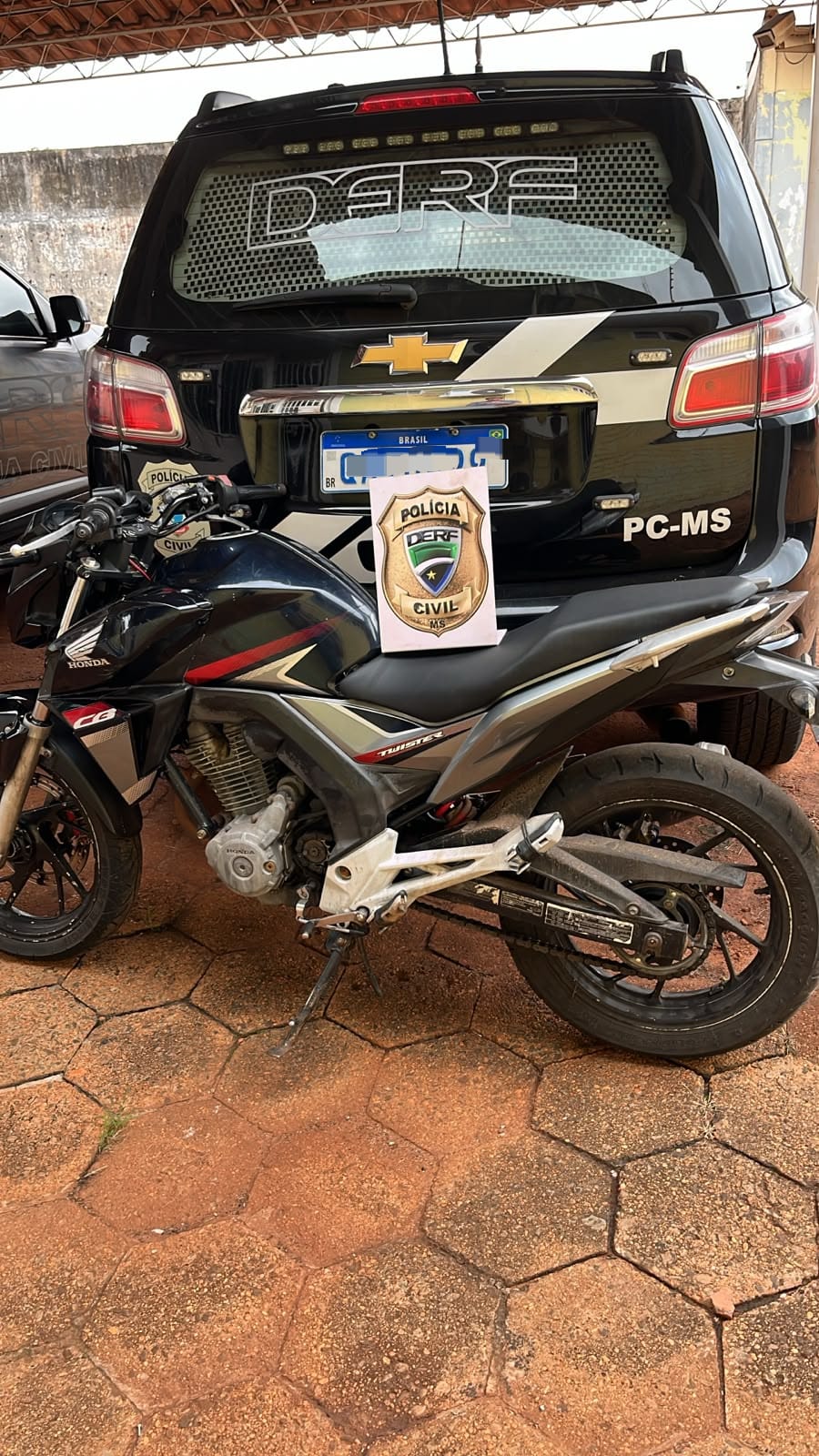 Após furto, moto é recuperada e autor confessa o crime